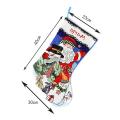 3 Pack Christmas Stockings, for Family Holiday Decor, Santa Claus/elk