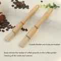 6 Pieces Coffee Machine Brush Wood and Nylon Cleaning for Espresso