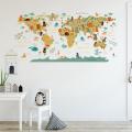 Solar System Planet Wall Stickers Watercolor Nursery Wall Decals