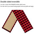 Plaid Table Runner 14x71inch Holiday Decoration Family Kitchen