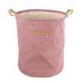 Waterproof Laundry Basket Gift Bag Clothes Storage Basket Pink