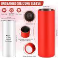 Unseamed Silicone Wrap for Sublimation Tumblers Reusable (30oz)