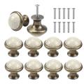 10pcs Vintage Cabinet Knobs 33mm Ceramic Knobs,for Chest Of Drawers