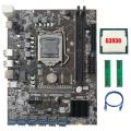 B250c Mining Motherboard with G3930 Cpu+2xddr4 4g 2666mhz Ram