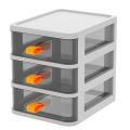 Transparent Desktop Organizer Boxes Storage Drawers Plastic D