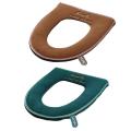 2pcs Toilet Seat Covers Warm Washable Winter Soft for Home Bathroom