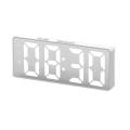 Digital Alarm Clock (powered By Battery) Or Usb Powered Clock White