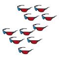 5x Red and Blue Anaglyph Dimensional 3d Glasses for Tv Movie Game