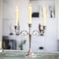 3 Arms Candle Holder Rack Metal Wedding Candlestick Decor for Home