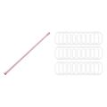 Tension Curtain Rail Pole Rod Rods Pink 60 X 110cm