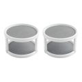 2x 360 Rotation Double Layer Cabinet Organizer Spice Rack -gray