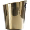 Stainless Steel Champagne Bucket Household Beer Bucket, Gold