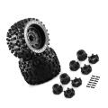 2pcs Bigfoot Monster Truck Rubber Tire Tyre 14mm & 17mm Wheel Hex,p4