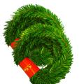 Pendant & Drop Ornaments- 5.5m Green Artificial Xmas Tree Rattan 2pcs