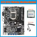 B75 Eth Mining Motherboard 8xpcie Usb Adapter+g630 Cpu+sata Cable