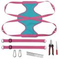 Pet Hammock for Pet Dog Restraint Bag with Grooming Tools, Rose Red L