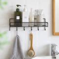 Punch-free Corner Storage Rack Shower Basket Bathroom Accessories -b