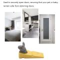 Cartoon Silicone Door Stopper Toys for Children Baby Home -gray