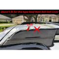 Black Roof Rack Bar Rail End Replacement Cover Shell 4pcs for Toyota
