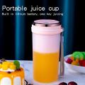 Usb Safety Juicer Cup 6-blades Fruit Juice Ice Smoothie Maker (pink)