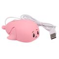 Mouse 1200 Dpi Cute Dolphin Optical Wired Usb Game Mouse Pink Plastic