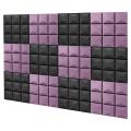 12pcs Acoustic Soundproof Foam,panels Foam Tiles with High Density