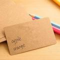 100pcs Blank Kraft Paper Business Cards Word Card Message Card