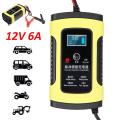 12V 6A Battery charger Intelligent Pulse Repair Lead Acid Battery Charger 12 Volts 6 Amps 2AH-100AH