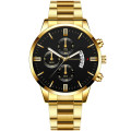 Men Gold Watch Triple Dial Quartz  (Model L116)