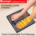 1pc EMS Pulse Foot Massage Pad, Portable USB Rechargeable Electric Foot Circulation Massager