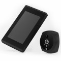 N7 4.5 inch Screen 1080P HD Night Vision Motion Detection Smart Cat Eye Video Doorbell (Black)