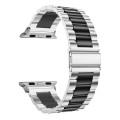 For Apple Watch Series 9&8&7 41mm / SE 3&SE 2&6&SE&5&4 40mm / 3&2&1 38mm Fold Buckle 3 Beads Stainle