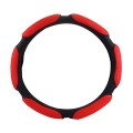 Sandwich Steering Wheel Cover (Colour: Red and white glue, Adaptation Steering wheel diameter: 38cm)