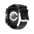 TK11P 1.83 inch IPS Screen IP68 Waterproof Leather Band Smart Watch, Support Stress Monitoring / ECG