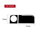 For Nissan 350Z 2003-2009 Car Rear Storage Box Lock Decorative Stickers, Left and Right Drive Univer