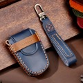 For Cadillac / CT5 / CT6 / XT6 4-button C086 Car Key Leather Protective Case (Blue)