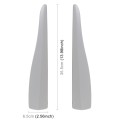 1 Pair Car Solid Color Silicone Bumper Strip, Style: Long (Grey)