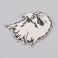 Car Owl Metal Stickers Personalized Aluminum Alloy Decorative Stickers, Size:8 x 7.5cm