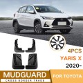 For Toyota Yaris X 2020-2023 4pcs/Set Car Auto Soft Plastic Splash Flaps Fender Guard