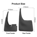 For Ford Ranger 2011-2019 4pcs/Set Car Auto Soft Plastic Splash Flaps Fender Guard