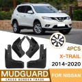 For Nissan X-TRAIL 2014-2020 4pcs/Set Car Auto Soft Plastic Splash Flaps Fender Guard