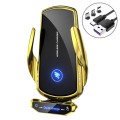 A18 15W Smart Car Air Outlet Magnetic Wireless Charging Phone Navigation Holder (Gold)