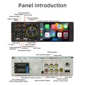 4 inch 800x480P Car Radio Receiver MP5 Player, Support FM & Bluetooth & SD Card with Remote Control