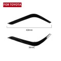 Pair Car Lamp Eyebrow Soft Decorative Sticker for Toyota Tundra 2014-2018