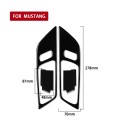 For Ford Mustang 2015-2020 Car Door Panel Decorative Sticker, Left and Right Drive Universal (Black)