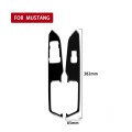 For Ford Mustang 2015-2020 Car Window Lift Decorative Sticker, Left Drive (Black)