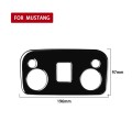 For Ford Mustang 2015-2020 Car Reading Light Decorative Sticker, Left and Right Drive Universal (Bla