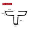 For Ford Mustang 2015-2020 Car Steering Wheel Button Frame Decorative Sticker, Left and Right Drive