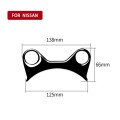 For Nissan 370Z Z34 2009- Car Manual Gear Console Panel Decorative Sticker, Left and Right Drive Uni