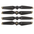 2 Pairs 4730F Foldable Quick-Release CW / CCW Propellers for DJI Spark(Gold)